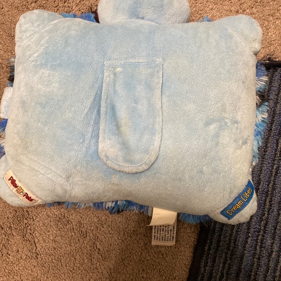 Rainbow Peace Bear Plush 14" Dream Lites My Pillow Pets Tie Dye 2012 - WORKS! - Picture 2 of 5